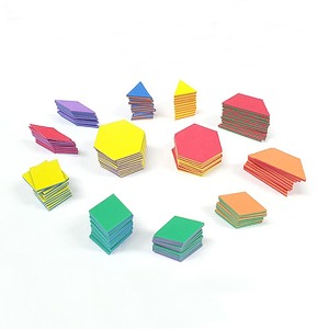 모양조각(패턴블럭)(2세트)  /기하학의 기본 도형 인식 패턴 분류하기 규칙찾기