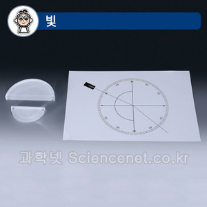 각도판 있는 마그네틱 반원렌즈 (렌즈2개)